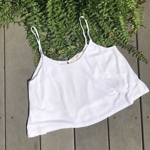 White Cami Crop Top